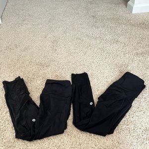 lululemon Black Leggings Size 0